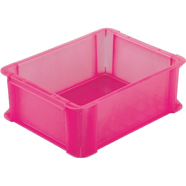 トラスコ中山｜TRUSCO NAKAYAMA スケルトンカラーコンテナ　スケルコン　9L　透明レッド　TSK910R(4.0)