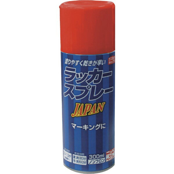 ニッペホームプロダクツ｜NIPPONPAINT ラッカースプレー　JPAN　300ml　レッド　221T005300