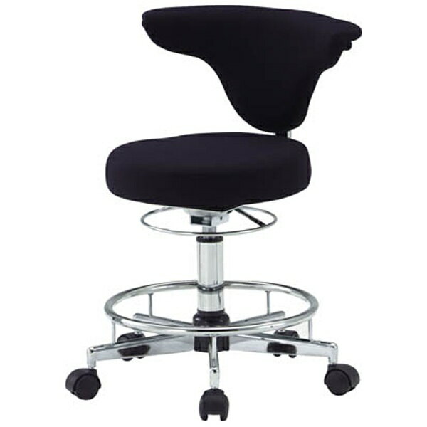 トラスコ中山｜TRUSCO NAKAYAMA ワーキングチェア　380XH460ー590　ブラック　TFDC500