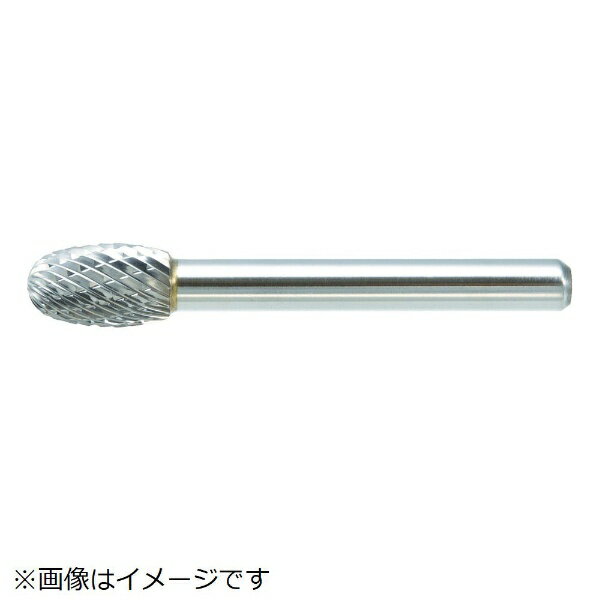 トラスコ中山｜TRUSCO NAKAYAMA 超硬バー　タマゴ型　Φ16X刃長25X軸6　ダブルカット　TB6C160(4.0)