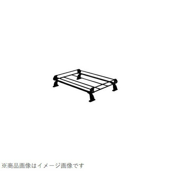 【エントリーで最大全額ポイント還元｜4/5まで】 タフレック｜TUFREQ PE22A1+ ルーフラック P+シリーズ 風切り音軽減プレートをPシリーズに標準装備したマイナーチェンジモデル スチールタイプ ブラック 汎用 4本脚