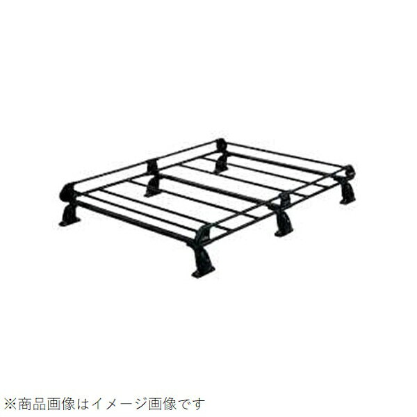 タフレック｜TUFREQ PF431G+ ルーフラック P+シリーズ 風切り音軽減プレートをPシリーズに標準装備したマイナーチェンジモデル スチールタイプ ブラック プラド（150系）用 6本脚