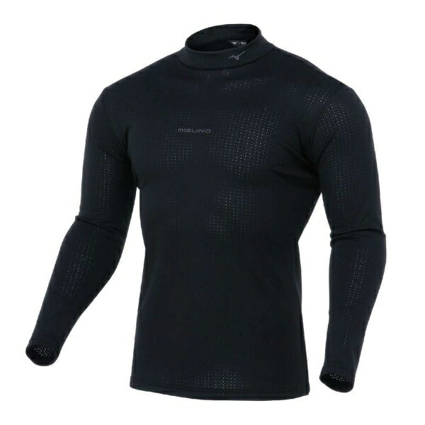 mizuno｜ミズノ メンズ バイオネクスト ウォームドライエアロフロー ハイネック ブラック E2MJB510 [メンズ /2XLサイズ]【返品交換不可】