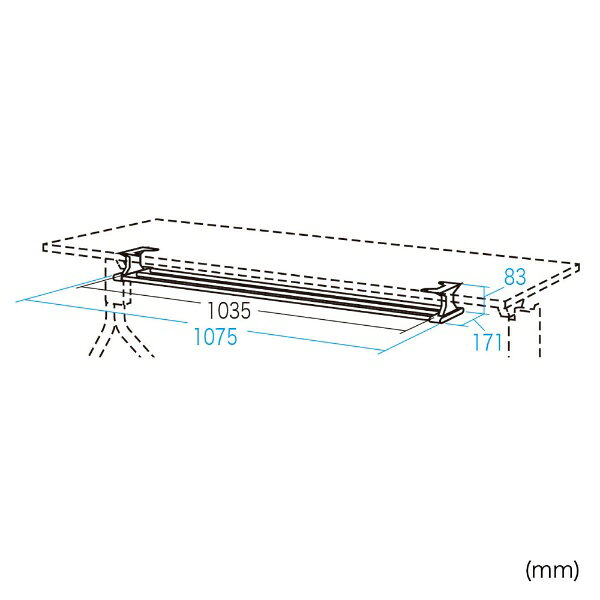 サンワサプライ|SANWA SUPPLY 中棚 [FDRシリーズ用](幅1500mm) FDR-N15[FDRN15] 【メーカー直送・代金引換不可・時間指定・返品不可】 [2]