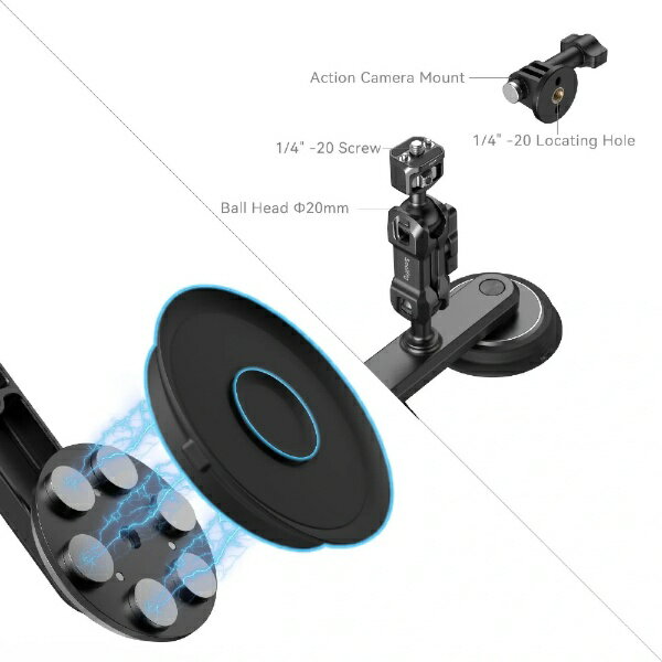 SmallRig�å��⡼��ꥰ ��������󥫥���ѥǥ奢��ޥ��ͥåȵ��ץޥ���ȥ��ݡ��ȥ��å�