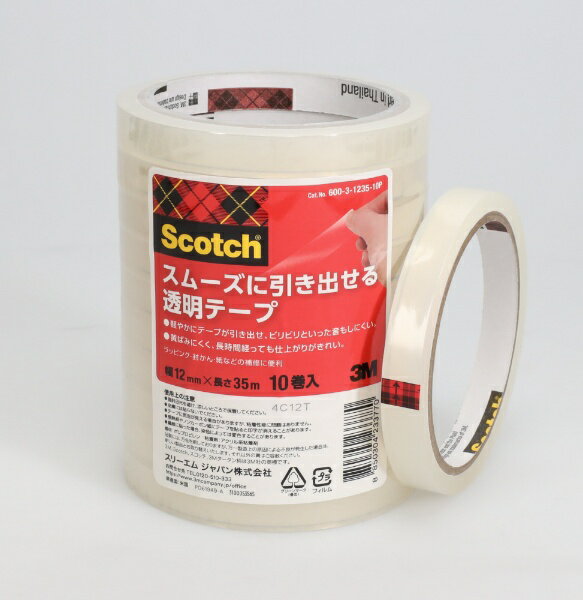 3Mジャパン｜スリーエムジャパン スムーズに引き出せる透明テープ 12mm Scotch(ス...