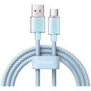 MCDODO Type-A to Type-C 6A 100W QC2.0/3.0/4.0 Transparent Data Cable 1.2m ブルー BM...