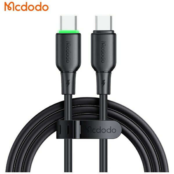 Mcdodo|マクドド Type-C 6A Data Cable with LED Light ブラック BMCDA475-12-BK