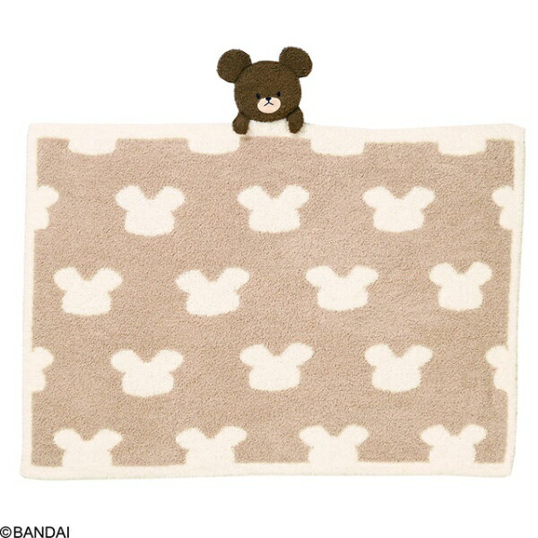 丸眞｜Marushin クマノガッコウ　モフモフジャーキー　マスコット付きブランケット