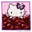 ブルーミング中西|BLOOMING NAKANISHI ANNA SUI × HELLO KITTY シェニール織タオルハンカチ ローズ柄