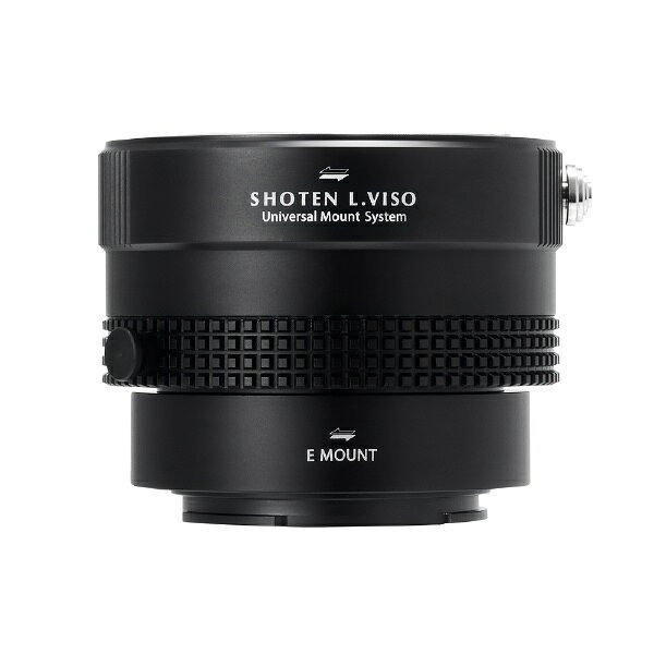 楽天ビック(ビックカメラ×楽天)のSHOTEN｜ショウテン マウントアダプター UMSシリーズ L.VISO-SE-U (ビゾフレックスマウントレンズ → ソニーEマウント変換) ブラック L.VISO-SE-U｜アングル2