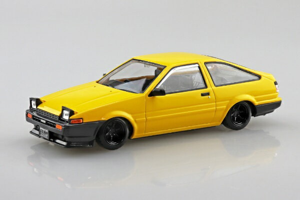 青島文化｜AOSHIMA 楽プラ スナップキット1/32 トヨタ スプリンタートレノ カスタム(イエロー) 【代金引換配送不可】