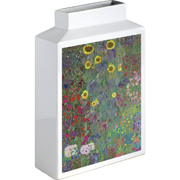 ユーパワー｜YOU POWER フラワーベース　名画モザイクアートシリーズ 〜アートベース〜（Lサイズ・タテ）「クリムト（サンフラワー）」