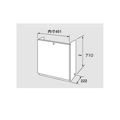 ノーリツ｜NORITZ 配管カバー H32-K700