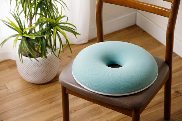 ファミリー・ライフ もちっと円座低反発クッション グリーン 【メーカー直送・代金引換不可・時間指定・返品不可】