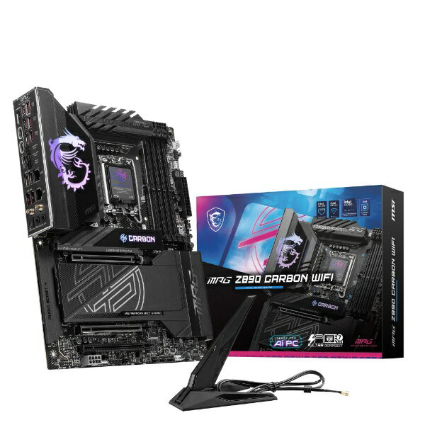 �ڥ���ȥ꡼�Ǻ���2���ݥ�����������1/20�ޤǡ� MSI�å��२������ �ޥ����ܡ���(LGA1851) MPG Z890 CARBON WIFI [ATX]