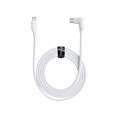 HAMEE｜ハミィ iFace Type-C to Type-C ケーブル 1.2m L字型 iFace ホワイト 41-984024