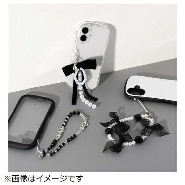 HAMEE｜ハミィ iFace Phoneチャーム iFace ブラック/シャイニーハート/ループ 41-984901