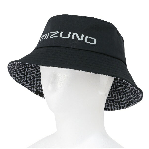 mizuno｜ミズノ メンズ ブレスサーモツバ裏プリントバケットハット 09：ブラック E2MWB507 [メンズ /メンズフリー：頭周り56～60cm]【返品交換不可】
