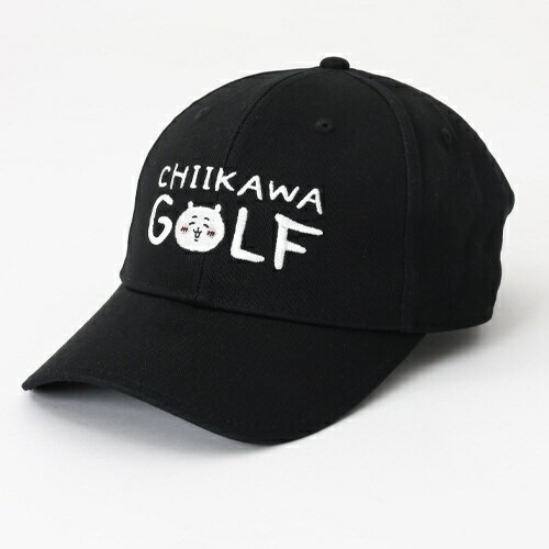 ちいかわGOLF｜Chiikawa Golf ちいかわゴルフ ツイルCAP ロゴ ちいかわゴルフ ツイルCAP ロゴ ブラック 2409-CKG030BK00 [ユニセックス /フリーサイズ：頭周り57cm]のサムネイル