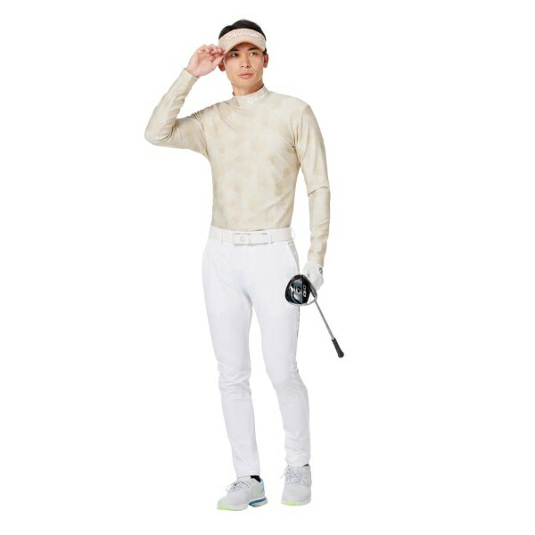 テーラーメイドゴルフ｜Taylor Made Golf メンズ ツアーTMグラフィックL/Sモック ベージュ UN324 [メンズ /Mサイズ]【返品交換不可】