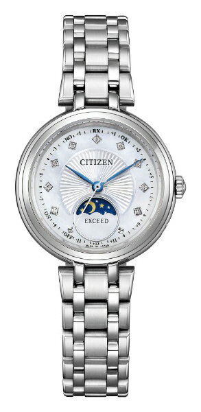 【エントリーで最大全額ポイント還元｜5/6まで】 CITIZEN｜シチズン EXCEED（エクシード） 光発電エコ・ドライブ電波時計［ソーラー電波時計］ Titania Happy Flight EE1020-77D