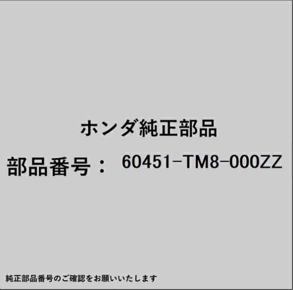 HONDA｜ホンダ ホンダ・honda純正部品 60451-TM8-000ZZ セーフティプレート