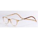 オーケー光学|OHKEI optical クリックパントス シャイニーブロンド/ブロンドデミ(+1.50) シャイニーブロンド/ブロンドデミ