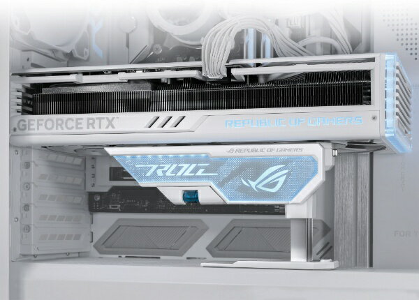 ASUS｜エイスース 〔グラフィックボードホルダー〕 ROG Herculx Graphics Card Holder ホワイト XH01 - Image 2