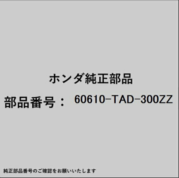 HONDA｜ホンダ ホンダ・honda純正部品 60610-TAD-300ZZ メンバー