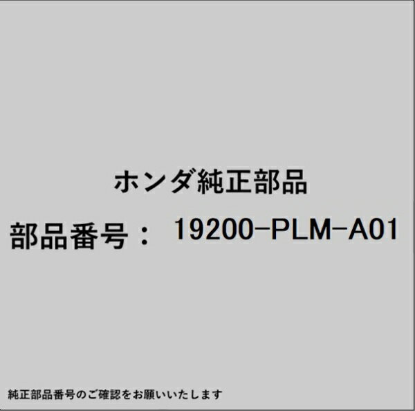 HONDA｜ホンダ ホンダ・honda純正部品 19200-PLM-A01 ウォーターポンプ