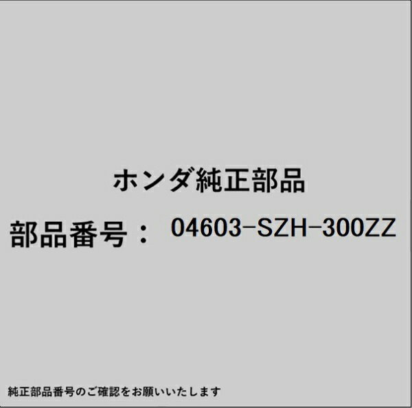 HONDA｜ホンダ ホンダ・honda純正部品 04603-SZH-300ZZ クロスメンバー