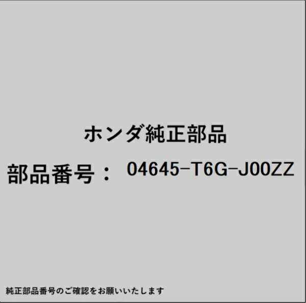 HONDA｜ホンダ ホンダ・honda純正部品 04645-T6G-J00ZZ パネルセット