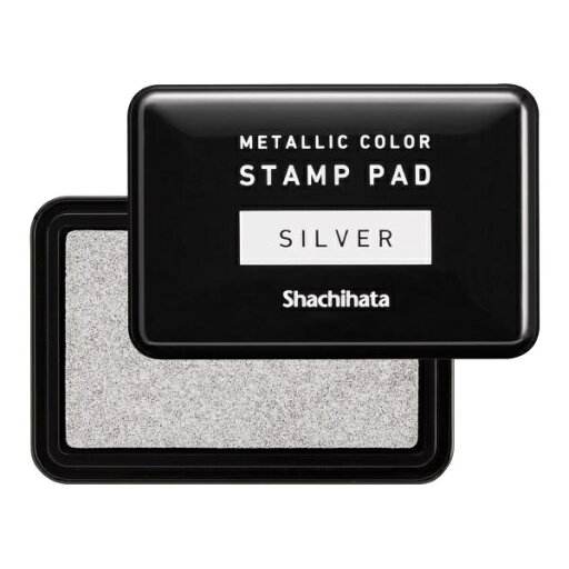 シヤチハタ|Shachihata メタリックカラー スタンプパッド シルバー HPM-2-S シヤチハタ|Shachihata メタリックカラー スタンプパッド シルバー HPM-2-S