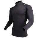 おたふく手袋|OTAFUKU GLOVE JW-187BK-M BODY TOUGHNESS ヒートブースト ヘビーウェイト ハーフジップ ハイネックシャツ カラー:ブラック サイズ:M