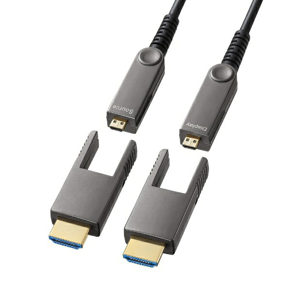 Hdmi Cable - サンワサプライ｜SANWA SUPPLY 光ファイバHDMIケーブル 4K対応 KM-HD20-PFBAD100 [HDMI⇔HDMI /イーサネット対応]