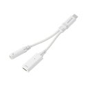 ELECOM|エレコム タイプC イヤホンジャック 変換 < USB-C to 3.5mm ステレオミニジャック > ホワイト MPA-C35DPDSMWH
