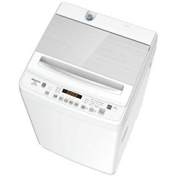 【エントリーで最大全額ポイント還元|12/11まで】 Hisense|ハイセンス 全自動洗濯機 ホワイト HW-DG80J [洗濯8.0kg /簡易乾燥(送風機...