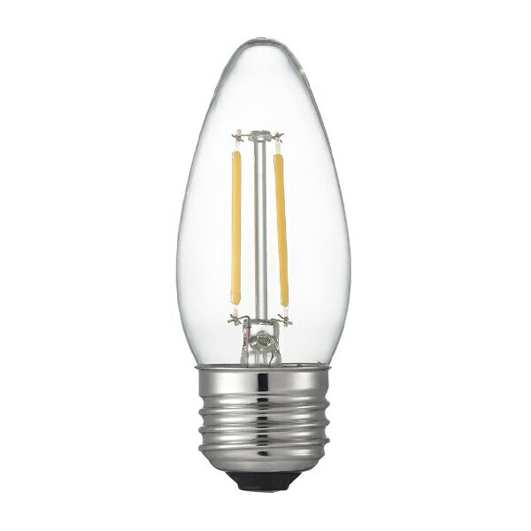 YAZAWA｜ヤザワ C36シャンデリア形LED E26 L色 CL 25W形相当　LDC2LG36C2　[E26 /シャンデリア電球形 /25W相当 /電球色 /1個] [E26 /シャンデリア電球形 /25W相当 /電球色 /1個 /全方向タイプ]