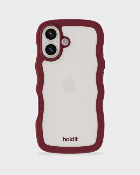 お買い得！レッドベルベット iPhoneケース 輸入 iPhone 17 MagSafe対応ソフトケース レッドベルベット HOLDIT｜ホール