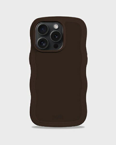 乐天商城 - HOLDIT｜ホールディット iPhone 15 Pro Max用 耐衝撃ケース Wavy Case Chocolate 16483