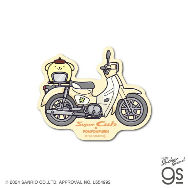 ゼネラルステッカー｜GENERAL STICKER ダイカットステッカー　Super Cub×サンリオキャラクターズ ポムポムプリン01 LCS-1679