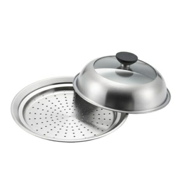 ヨシカワ｜yoshikawa 蒸し器 フライパン用 20〜22cm用 ガラス蓋 美味彩菜 YJ3211