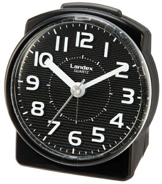 芳国産業 目覚まし時計 発光キング LANDEX（ランデックス） ブラック YT5304BK [アナログ]
