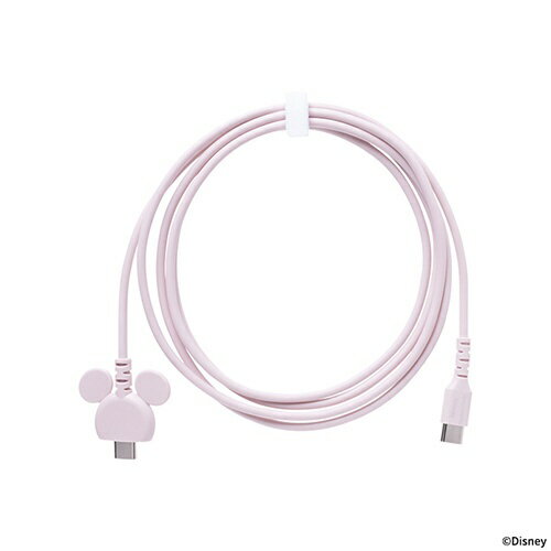 HAMEE|ハミィ ディズニーキャラクター USB 2.0 CABLE TYPE-C to TYPE-C 1.5m ミルキーピンク 669-982990