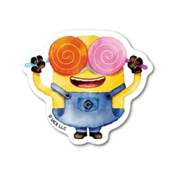 ゼネラルステッカー｜GENERAL STICKER ミニオンズ　ダイカットミニステッカー ボブ アメで目隠し MN-002