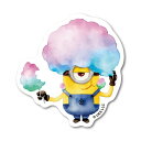 ゼネラルステッカー|GENERAL STICKER ミニオンズ ダイカットミニステッカー スチュアート 綿菓子アフロ MN-004