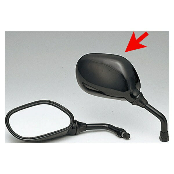 KIJIMA｜キジマ 203-9277 ミニミラー　ブラック　10mm　右側用