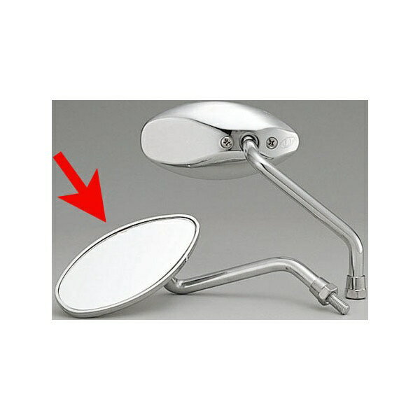 KIJIMA｜キジマ 203-8004 ミニスレンダーミラー　クロームメッキ　10mm　左側用　1個