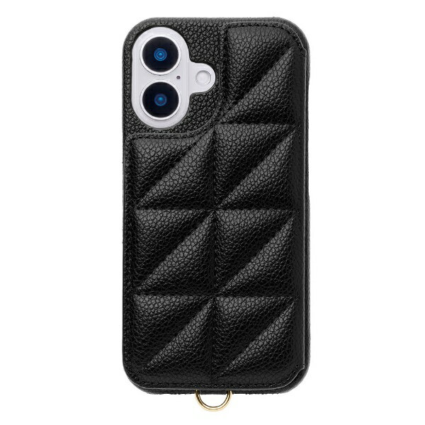 【エントリーで最大全額ポイント還元｜5/6まで】 ユニケース｜UNICASE Triangle Puffy Case for iPhone 16 Black